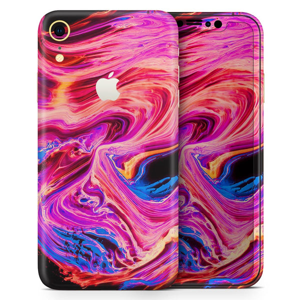 Liquid Abstract Paint V24 - Skin-Kit for the Apple iPhone XR, XS MAX, XS/X, 8/8+, 7/7+, 5/5S/SE (All iPhones Available)