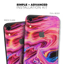 Liquid Abstract Paint V24 - Skin-Kit for the Apple iPhone XR, XS MAX, XS/X, 8/8+, 7/7+, 5/5S/SE (All iPhones Available)