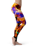 Liquid Abstract Paint V25 - All Over Print Womens Leggings / Yoga or Workout Pants