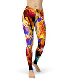 Liquid Abstract Paint V25 - All Over Print Womens Leggings / Yoga or Workout Pants