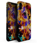 Liquid Abstract Paint V25 - iPhone XS MAX, XS/X, 8/8+, 7/7+, 5/5S/SE Skin-Kit (All iPhones Available)