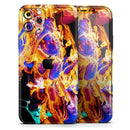 Liquid Abstract Paint V25  - Protective Skin Wrap & Decal – Compatible with iPhone SE to iPhone 17 Pro Max (All Models)
