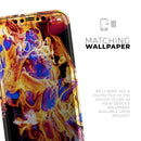 Liquid Abstract Paint V25  - Protective Skin Wrap & Decal – Compatible with iPhone SE to iPhone 17 Pro Max (All Models)
