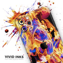 Liquid Abstract Paint V25  - Protective Skin Wrap & Decal – Compatible with iPhone SE to iPhone 17 Pro Max (All Models)