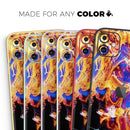 Liquid Abstract Paint V25  - Protective Skin Wrap & Decal – Compatible with iPhone SE to iPhone 17 Pro Max (All Models)