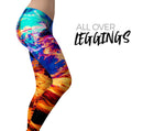 Liquid Abstract Paint V26 - All Over Print Womens Leggings / Yoga or Workout Pants