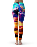 Liquid Abstract Paint V26 - All Over Print Womens Leggings / Yoga or Workout Pants