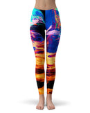 Liquid Abstract Paint V26 - All Over Print Womens Leggings / Yoga or Workout Pants