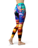 Liquid Abstract Paint V26 - All Over Print Womens Leggings / Yoga or Workout Pants