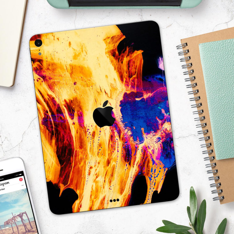 Liquid Abstract Paint V26 - Full Body Skin Decal for the Apple iPad Pro 12.9", 11", 10.5", 9.7", Air or Mini (All Models Available)