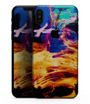 Liquid Abstract Paint V26 - iPhone XS MAX, XS/X, 8/8+, 7/7+, 5/5S/SE Skin-Kit (All iPhones Available)