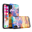 Liquid Abstract Paint V26 - iPhone X Swappable Hybrid Case
