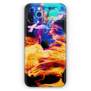 Liquid Abstract Paint V26  - Protective Skin Wrap & Decal – Compatible with iPhone SE to iPhone 17 Pro Max (All Models)