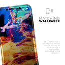 Liquid Abstract Paint V26  - Protective Skin Wrap & Decal – Compatible with iPhone SE to iPhone 17 Pro Max (All Models)