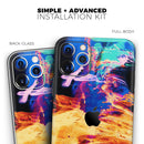 Liquid Abstract Paint V26  - Protective Skin Wrap & Decal – Compatible with iPhone SE to iPhone 17 Pro Max (All Models)
