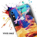 Liquid Abstract Paint V26 - Skin-Kit for the Apple iPhone XR, XS MAX, XS/X, 8/8+, 7/7+, 5/5S/SE (All iPhones Available)