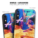 Liquid Abstract Paint V26 - Skin-Kit for the Apple iPhone XR, XS MAX, XS/X, 8/8+, 7/7+, 5/5S/SE (All iPhones Available)