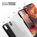 Liquid Abstract Paint V27 - iPhone X Swappable Hybrid Case