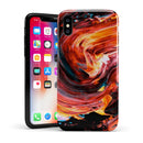 Liquid Abstract Paint V27 - iPhone X Swappable Hybrid Case
