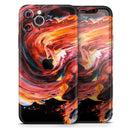 Liquid Abstract Paint V27  - Protective Skin Wrap & Decal – Compatible with iPhone SE to iPhone 17 Pro Max (All Models)