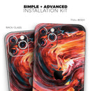 Liquid Abstract Paint V27  - Protective Skin Wrap & Decal – Compatible with iPhone SE to iPhone 17 Pro Max (All Models)
