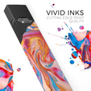 Liquid Abstract Paint V28 - Premium Decal Protective Skin-Wrap Sticker compatible with the Juul Labs vaping device