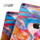 Liquid Abstract Paint V28 - Full Body Skin Decal for the Apple iPad Pro 12.9", 11", 10.5", 9.7", Air or Mini (All Models Available)