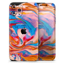 Liquid Abstract Paint V28  - Protective Skin Wrap & Decal – Compatible with iPhone SE to iPhone 17 Pro Max (All Models)
