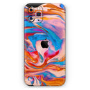 Liquid Abstract Paint V28  - Protective Skin Wrap & Decal – Compatible with iPhone SE to iPhone 17 Pro Max (All Models)