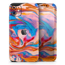 Liquid Abstract Paint V28  - Protective Skin Wrap & Decal – Compatible with iPhone SE to iPhone 17 Pro Max (All Models)