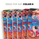 Liquid Abstract Paint V28  - Protective Skin Wrap & Decal – Compatible with iPhone SE to iPhone 17 Pro Max (All Models)