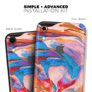 Liquid Abstract Paint V28 - Skin-Kit for the Apple iPhone XR, XS MAX, XS/X, 8/8+, 7/7+, 5/5S/SE (All iPhones Available)
