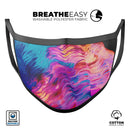 Liquid Abstract Paint V2 - Made in USA Mouth Cover Unisex Anti-Dust Cotton Blend Reusable & Washable Face Mask with Adjustable Sizing for Adult or Child