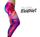Liquid Abstract Paint V2 - All Over Print Womens Leggings / Yoga or Workout Pants