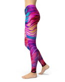 Liquid Abstract Paint V2 - All Over Print Womens Leggings / Yoga or Workout Pants