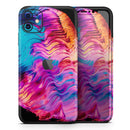 Liquid Abstract Paint V2  - Protective Skin Wrap & Decal – Compatible with iPhone SE to iPhone 17 Pro Max (All Models)