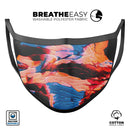 Liquid Abstract Paint V30 - Made in USA Mouth Cover Unisex Anti-Dust Cotton Blend Reusable & Washable Face Mask with Adjustable Sizing for Adult or Child