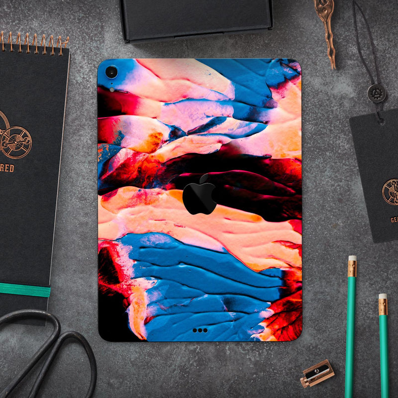 Liquid Abstract Paint V30 - Full Body Skin Decal for the Apple iPad Pro 12.9", 11", 10.5", 9.7", Air or Mini (All Models Available)