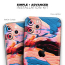 Liquid Abstract Paint V30  - Protective Skin Wrap & Decal – Compatible with iPhone SE to iPhone 17 Pro Max (All Models)