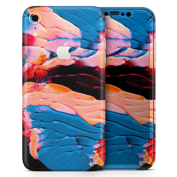 Liquid Abstract Paint V30 - Skin-Kit for the Apple iPhone XR, XS MAX, XS/X, 8/8+, 7/7+, 5/5S/SE (All iPhones Available)