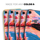 Liquid Abstract Paint V30 - Skin-Kit for the Apple iPhone XR, XS MAX, XS/X, 8/8+, 7/7+, 5/5S/SE (All iPhones Available)