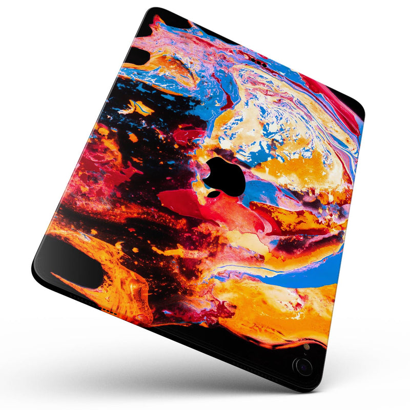 Liquid Abstract Paint V31 - Full Body Skin Decal for the Apple iPad Pro 12.9", 11", 10.5", 9.7", Air or Mini (All Models Available)