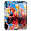 Liquid Abstract Paint V31  - Protective Skin Wrap & Decal – Compatible with iPhone SE to iPhone 17 Pro Max (All Models)