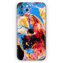 Liquid Abstract Paint V31  - Protective Skin Wrap & Decal – Compatible with iPhone SE to iPhone 17 Pro Max (All Models)