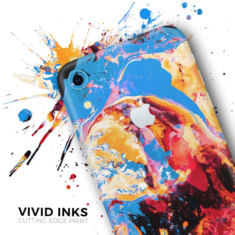 Liquid Abstract Paint V31 - Skin-Kit for the Apple iPhone XR, XS MAX, XS/X, 8/8+, 7/7+, 5/5S/SE (All iPhones Available)