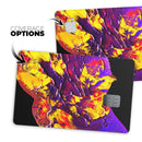 Liquid Abstract Paint V32 - Premium Protective Decal Skin-Kit for the Apple Credit Card