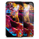 Liquid Abstract Paint V33  - Protective Skin Wrap & Decal – Compatible with iPhone SE to iPhone 17 Pro Max (All Models)