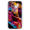 Liquid Abstract Paint V33  - Protective Skin Wrap & Decal – Compatible with iPhone SE to iPhone 17 Pro Max (All Models)