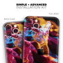 Liquid Abstract Paint V33  - Protective Skin Wrap & Decal – Compatible with iPhone SE to iPhone 17 Pro Max (All Models)