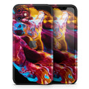 Liquid Abstract Paint V33  - Protective Skin Wrap & Decal – Compatible with iPhone SE to iPhone 17 Pro Max (All Models)
